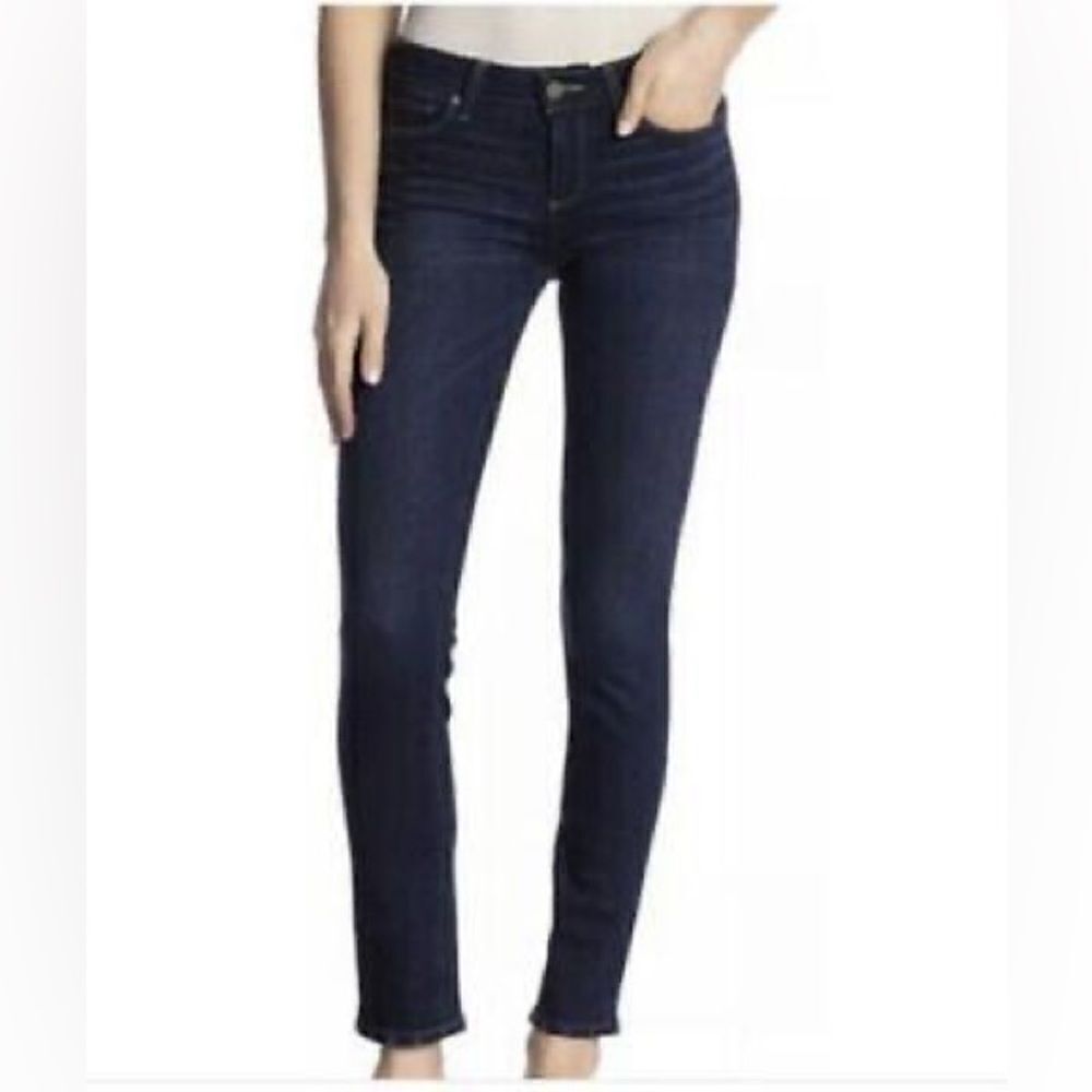 Paige Denim Skyline Skinny Azaria Wash Dark Jeans Stretch
